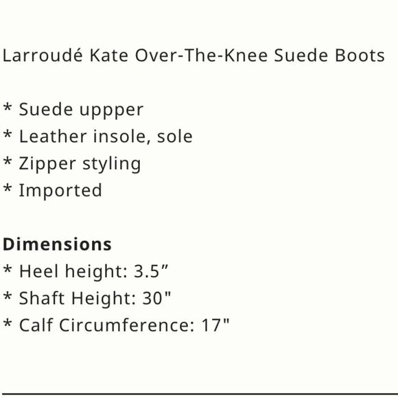 Anthropologie Larroudé Kate Over-The-Knee
Suede Boots/ size 7.5 - Picture 4 of 8